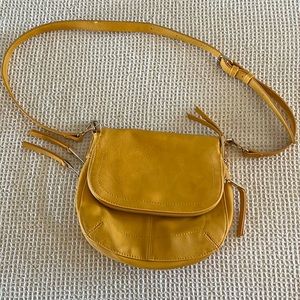 Cute, yellow cross body purse